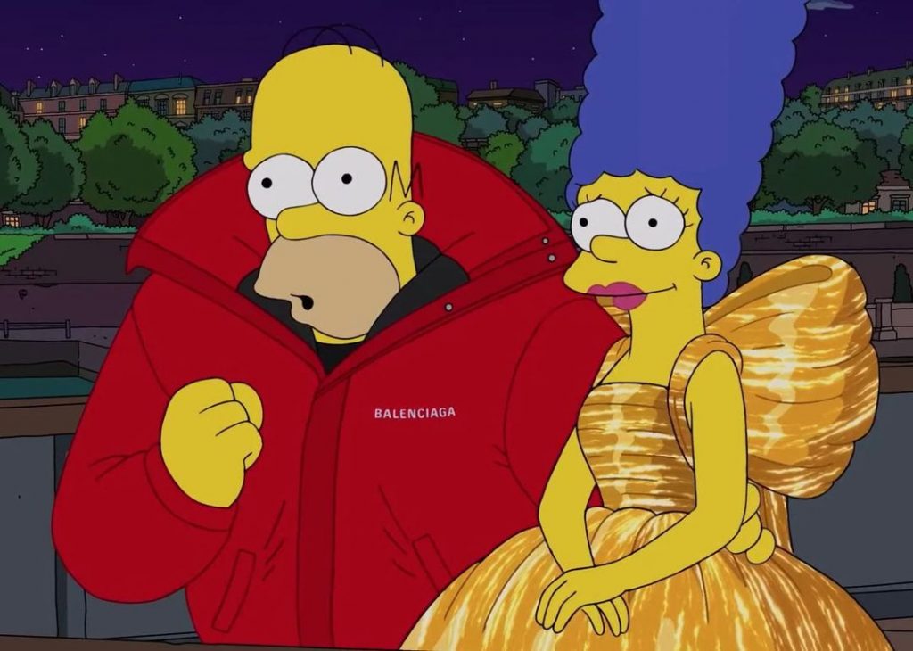 Balenciaga представил новую коллекцию в специальном эпизоде «Симпсонов»
