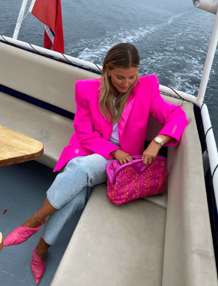 Розовый пиджак – модный осенний тренд