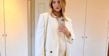 Модный урок по составлению образов с белым пальто от Рози Хантингтон-Уайтли