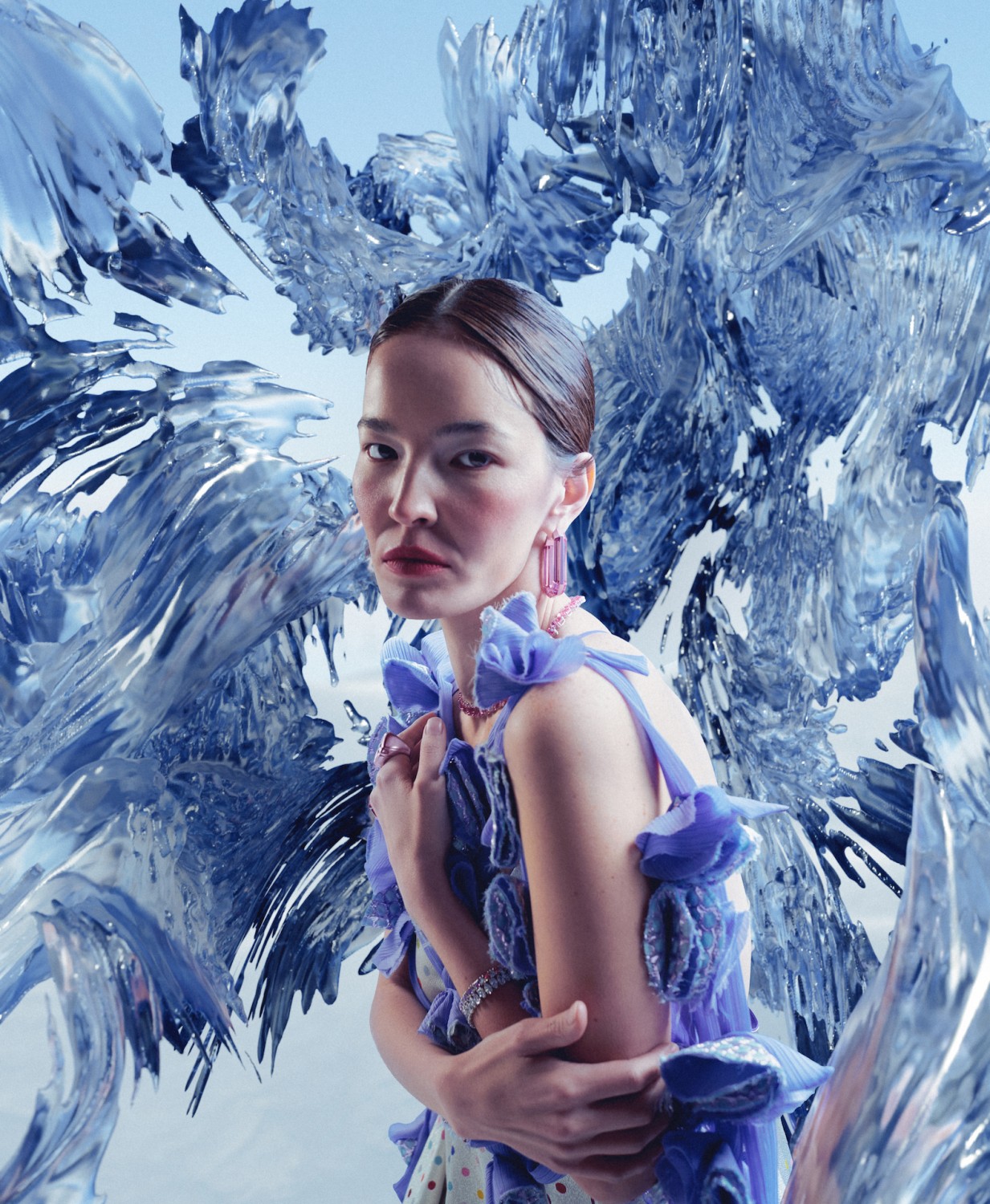 Новогодняя digital-обложка Elle Kazakhstan