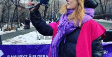 В Алматы прошел митинг за право проведения женского марша 8 марта
