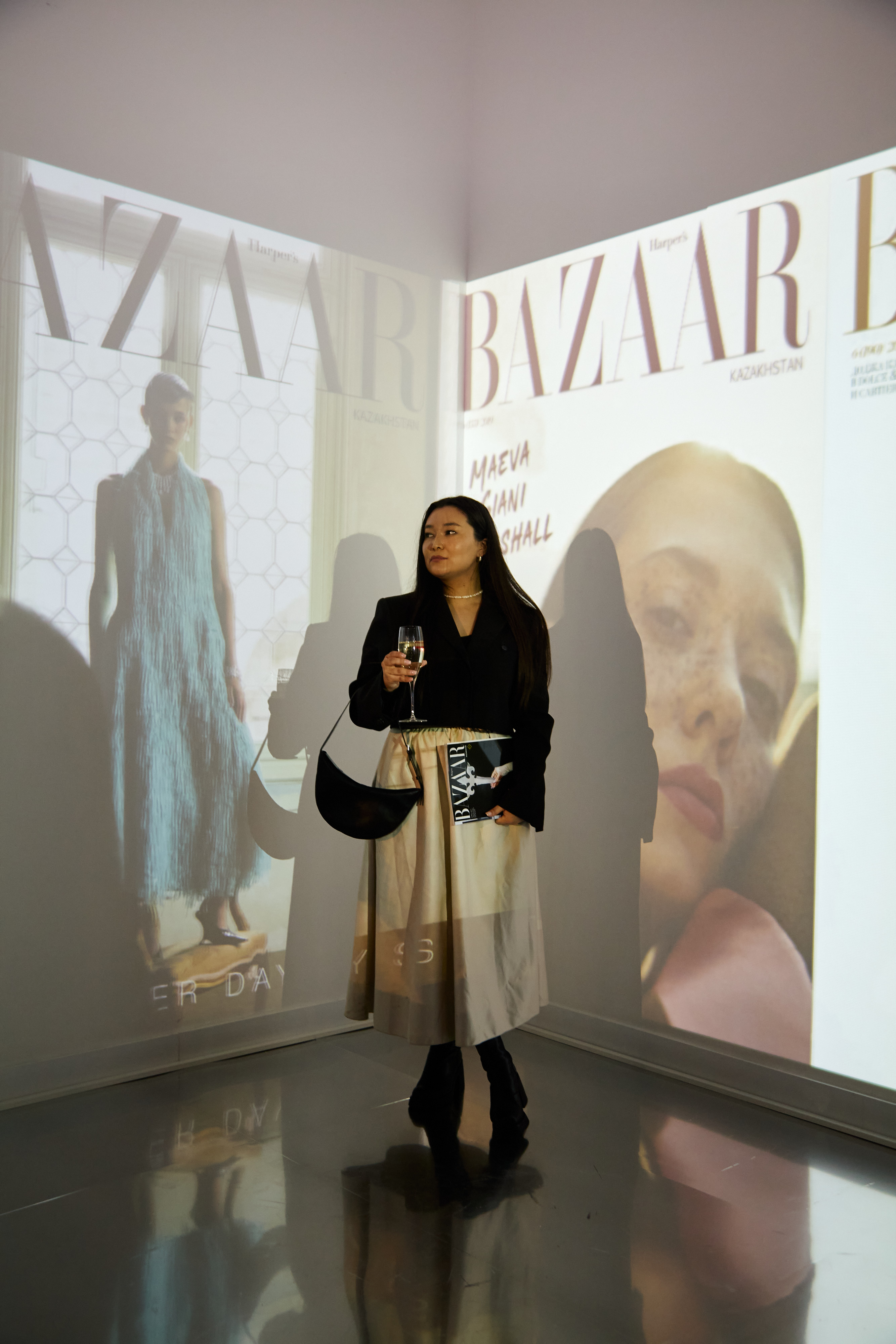 Лариса Азанова, Айя Шалкар и Анвар Мусрепов представили новый номер Harper’s Bazaar Kazakhstan, посвященный искусству