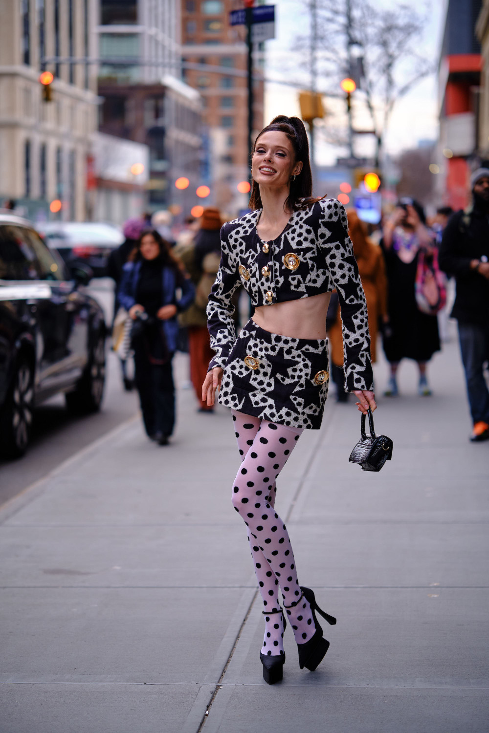 стритстайл Недели моды в Нью-Йорке 