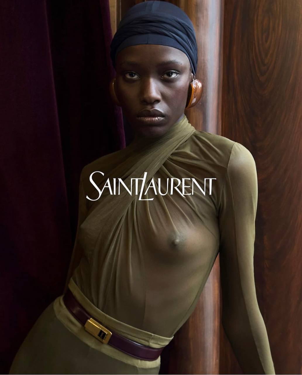 Кейт Мосс Saint Laurent FW 2024